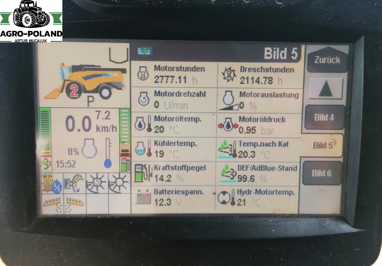 NEW HOLLAND CX 6080 - 2114/2777 h - 2014 ROK + VARIFEED 6,09 M - מקצרת קומבינה: תמונה 5 NEW HOLLAND CX 6080 - 2114/2777 h - 2014 ROK + VARIFEED 6,09 M - מקצרת קומבינה: תמונה 5