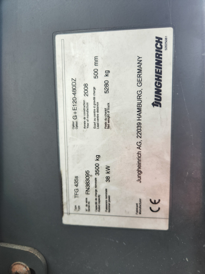 JUGHEINRICH TFG435s - מלגזת LPG: תמונה 3 JUGHEINRICH TFG435s - מלגזת LPG: תמונה 3