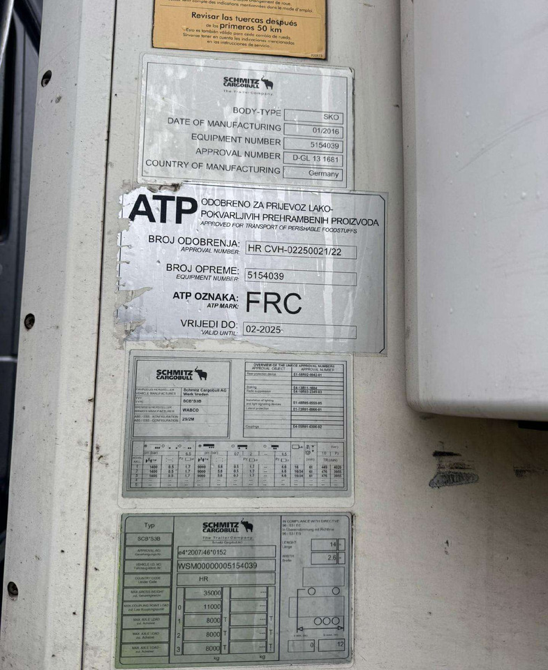 Schmitz Standart 7 cm multitemp - סמיטריילר עם קירור: תמונה 4 Schmitz Standart 7 cm multitemp - סמיטריילר עם קירור: תמונה 4