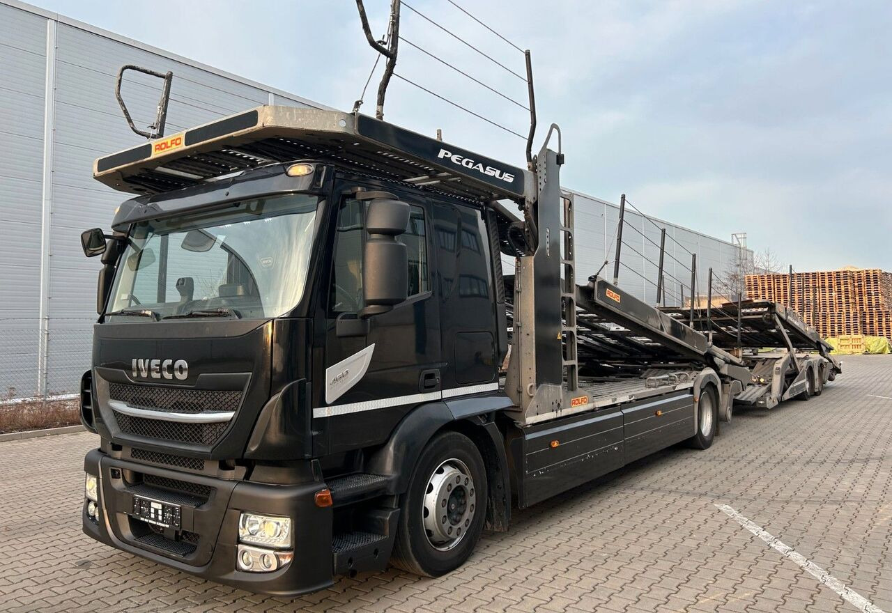 IVECO Stralis 460 + car transporter trailer - משאית הובלה אוטומטית: תמונה 1 IVECO Stralis 460 + car transporter trailer - משאית הובלה אוטומטית: תמונה 1