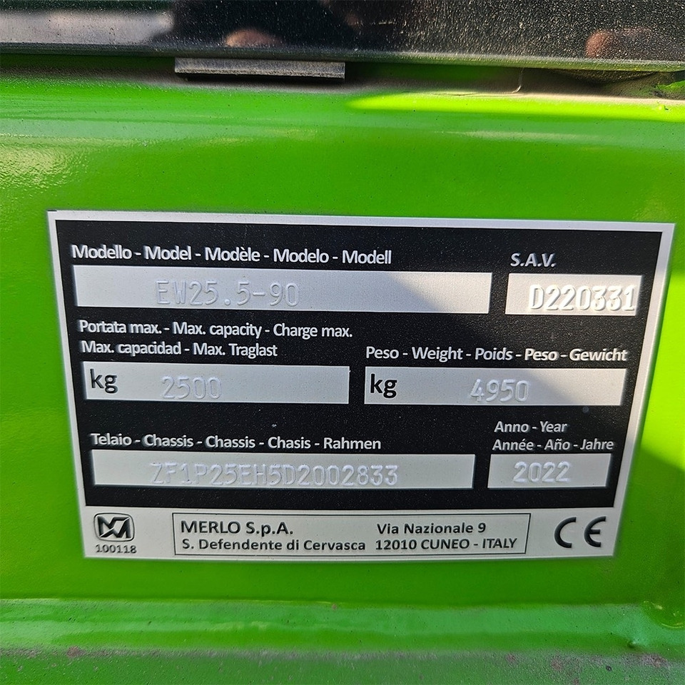 Merlo EW25.5 - מפעיל טלסקופי: תמונה 5 Merlo EW25.5 - מפעיל טלסקופי: תמונה 5