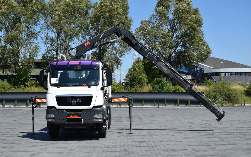 MAN TGS 33.360 / 6x4 / HDS HIAB 122 E-2 HIDUO / STEROWANIE RADIOWE / WYWROTKA / HYDROBURTA / AUTOMAT / KLIMA / TEMPOMAT / KAMERA COFANIA / SPROWADZONY - מזהיר: תמונה 2 MAN TGS 33.360 / 6x4 / HDS HIAB 122 E-2 HIDUO / STEROWANIE RADIOWE / WYWROTKA / HYDROBURTA / AUTOMAT / KLIMA / TEMPOMAT / KAMERA COFANIA / SPROWADZONY - מזהיר: תמונה 2
