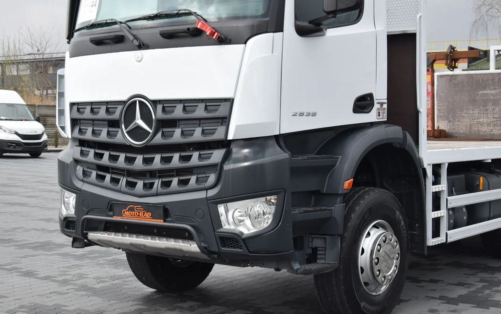 משאית צד נופל/ שטוחה, משאית מנוף Mercedes-Benz AROCS 2636 / 6x4 / HIAB X-HIPRO 192 E-3 / WYSUW x3 / ROTATOR / STEROWANIE RADIOWE / UDT / PODPORY HYDRAULICZNE / AUTOMAT / KAMERA COFANIA / NISKI PRZEBIEG / SPROWADZONY: תמונה 9