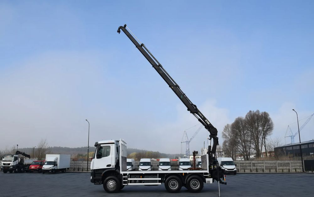 משאית צד נופל/ שטוחה, משאית מנוף Mercedes-Benz AROCS 2636 / 6x4 / HIAB X-HIPRO 192 E-3 / WYSUW x3 / ROTATOR / STEROWANIE RADIOWE / UDT / PODPORY HYDRAULICZNE / AUTOMAT / KAMERA COFANIA / NISKI PRZEBIEG / SPROWADZONY: תמונה 18