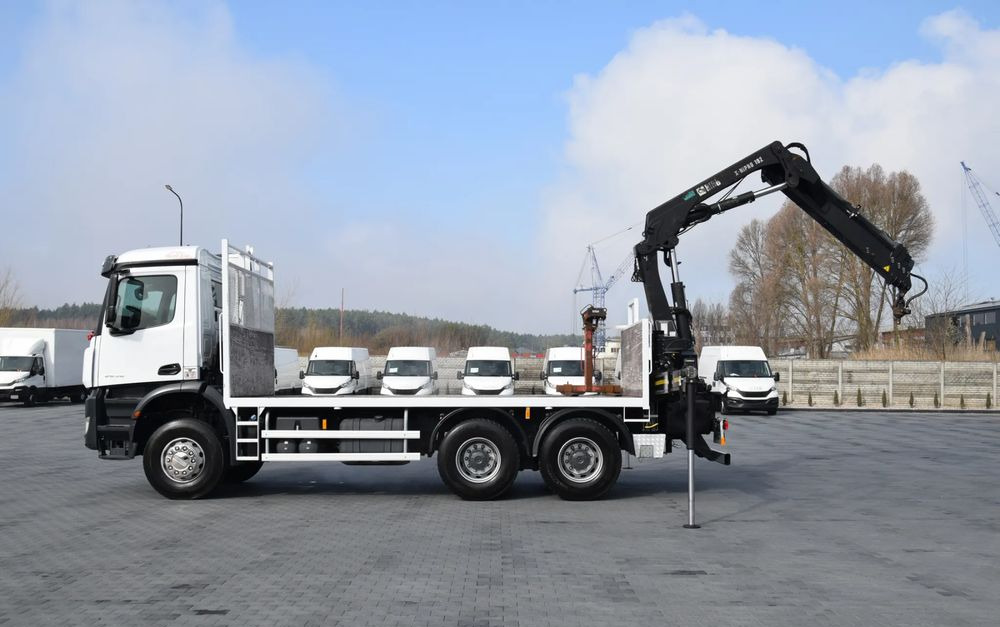 משאית צד נופל/ שטוחה, משאית מנוף Mercedes-Benz AROCS 2636 / 6x4 / HIAB X-HIPRO 192 E-3 / WYSUW x3 / ROTATOR / STEROWANIE RADIOWE / UDT / PODPORY HYDRAULICZNE / AUTOMAT / KAMERA COFANIA / NISKI PRZEBIEG / SPROWADZONY: תמונה 20