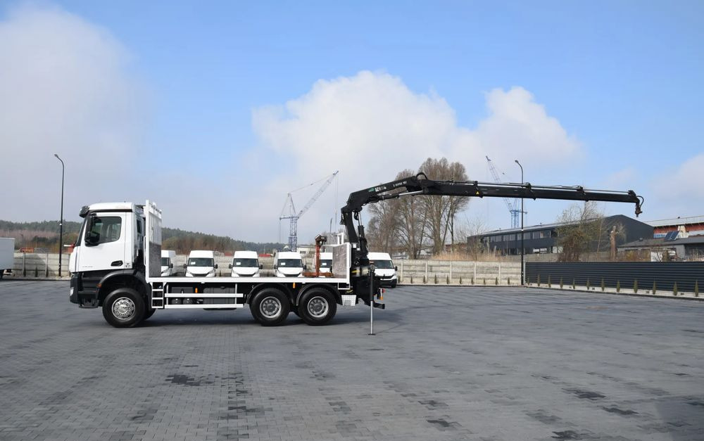 משאית צד נופל/ שטוחה, משאית מנוף Mercedes-Benz AROCS 2636 / 6x4 / HIAB X-HIPRO 192 E-3 / WYSUW x3 / ROTATOR / STEROWANIE RADIOWE / UDT / PODPORY HYDRAULICZNE / AUTOMAT / KAMERA COFANIA / NISKI PRZEBIEG / SPROWADZONY: תמונה 19