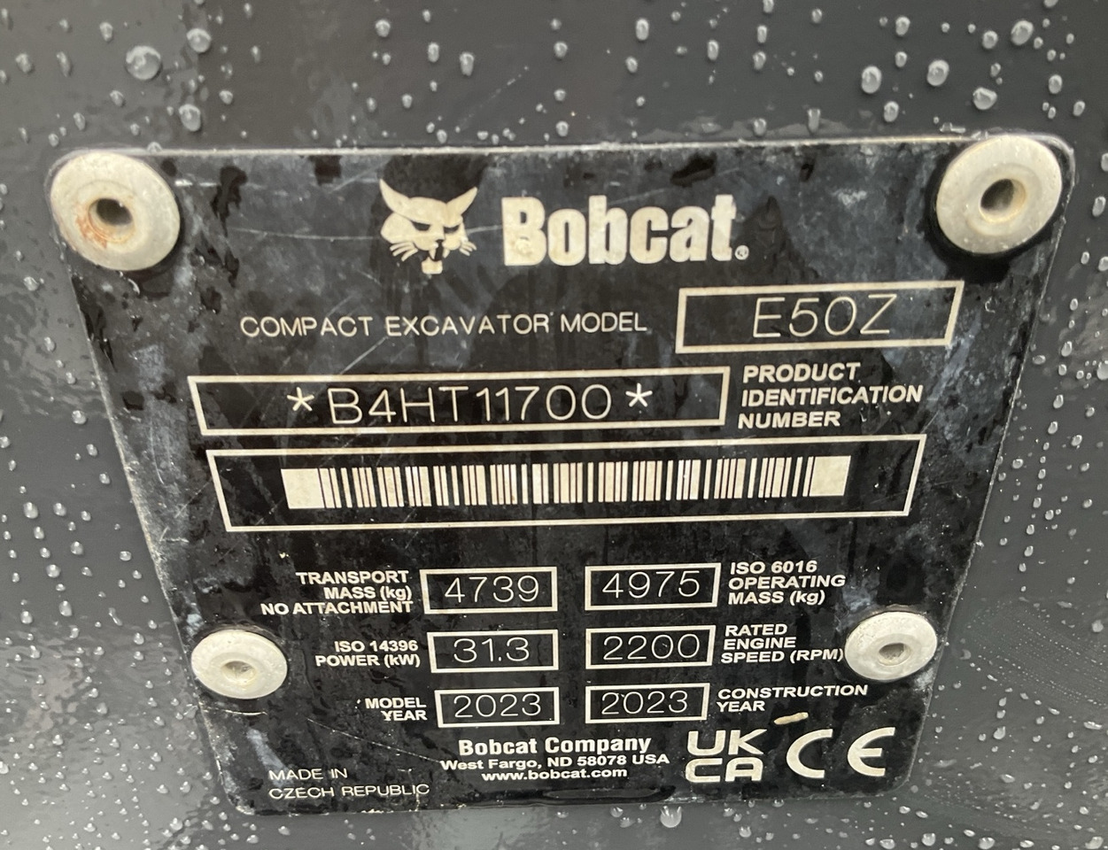 BOBCAT E50z - מיני מחפר: תמונה 5 BOBCAT E50z - מיני מחפר: תמונה 5