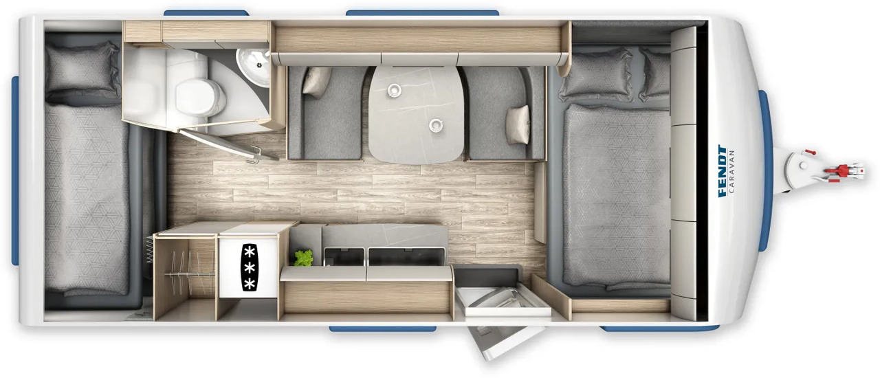 Fendt Bianco Activ 515 SKF GFK, Shower- + Safety-Paket - קרוואן נגרר: תמונה 2 Fendt Bianco Activ 515 SKF GFK, Shower- + Safety-Paket - קרוואן נגרר: תמונה 2