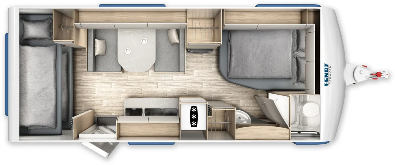 Fendt Bianco Selection 550 SKM GFK, Safety, Shower, 2.000 KG - קרוואן נגרר: תמונה 2 Fendt Bianco Selection 550 SKM GFK, Safety, Shower, 2.000 KG - קרוואן נגרר: תמונה 2
