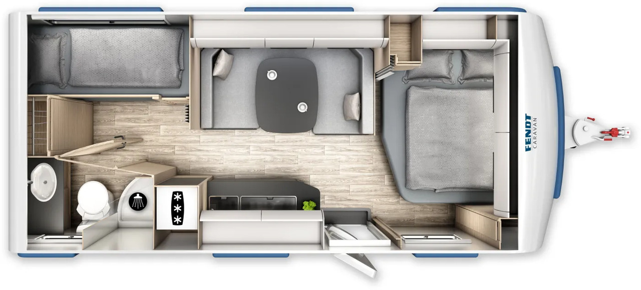 Wohnwagen Fendt Apero Activ 560 SKM neues Modell - קרוואן נגרר: תמונה 2 Wohnwagen Fendt Apero Activ 560 SKM neues Modell - קרוואן נגרר: תמונה 2