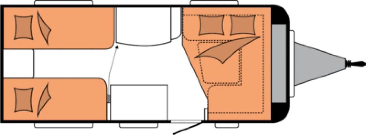 Wohnwagen Hobby De Luxe 460 LU - קרוואן נגרר: תמונה 3 Wohnwagen Hobby De Luxe 460 LU - קרוואן נגרר: תמונה 3