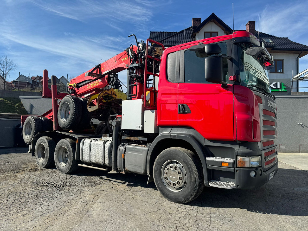 SCANIA R500 - משאית עץ, משאית מנוף: תמונה 2 SCANIA R500 - משאית עץ, משאית מנוף: תמונה 2