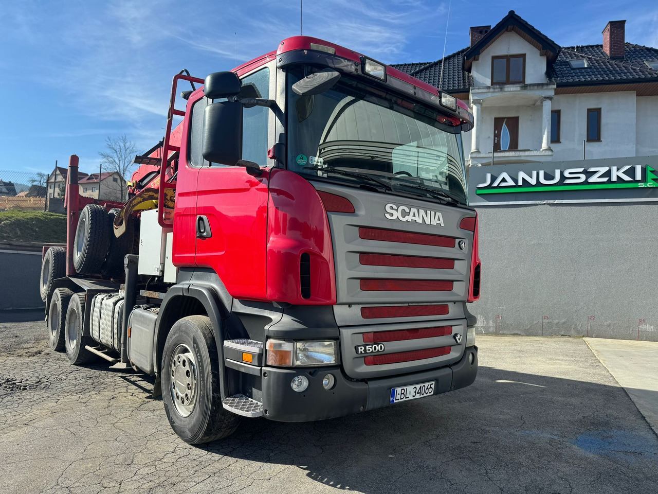 SCANIA R500 - משאית עץ, משאית מנוף: תמונה 1 SCANIA R500 - משאית עץ, משאית מנוף: תמונה 1