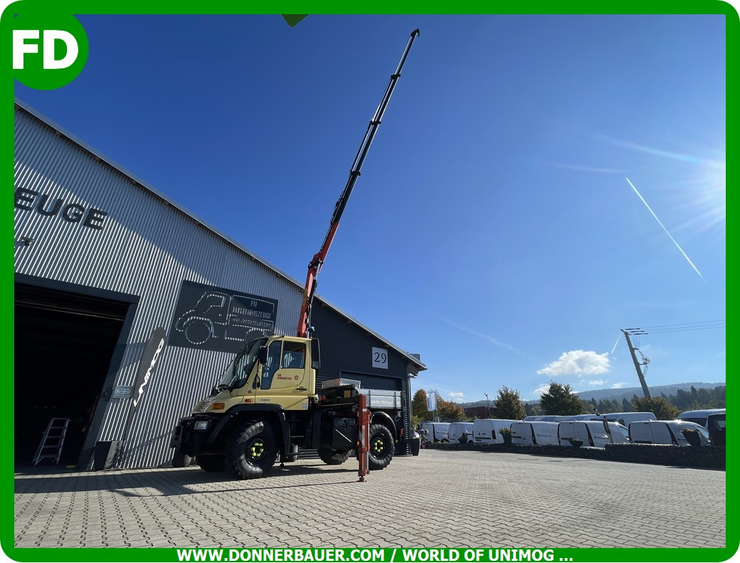Unimog Unimog U300 mit Mega Kran , erst 28 Tkm - משאית מנוף: תמונה 3 Unimog Unimog U300 mit Mega Kran , erst 28 Tkm - משאית מנוף: תמונה 3