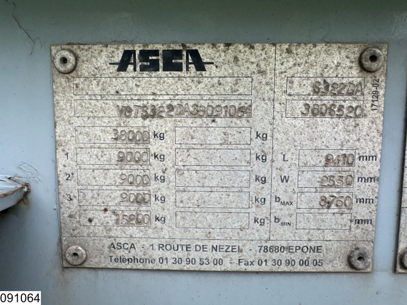 ASCA Chassis 10 / 20 / 30 ft, ADR - סמיטריילר מוביל מכולות/ החלפת גוף: תמונה 4 ASCA Chassis 10 / 20 / 30 ft, ADR - סמיטריילר מוביל מכולות/ החלפת גוף: תמונה 4