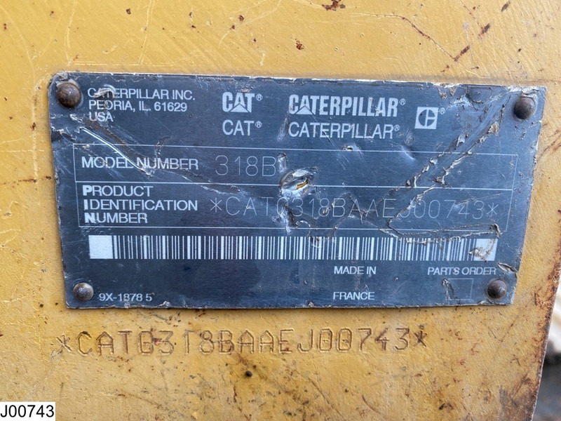 Caterpillar 318 B 86 KW, Crawler Excavator - מחפר סורק: תמונה 3 Caterpillar 318 B 86 KW, Crawler Excavator - מחפר סורק: תמונה 3