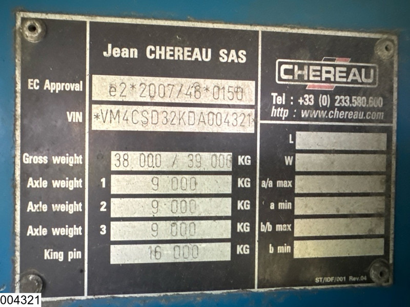 Chereau Koel vries Carrier Vector 1550 - סמיטריילר עם קירור: תמונה 4 Chereau Koel vries Carrier Vector 1550 - סמיטריילר עם קירור: תמונה 4