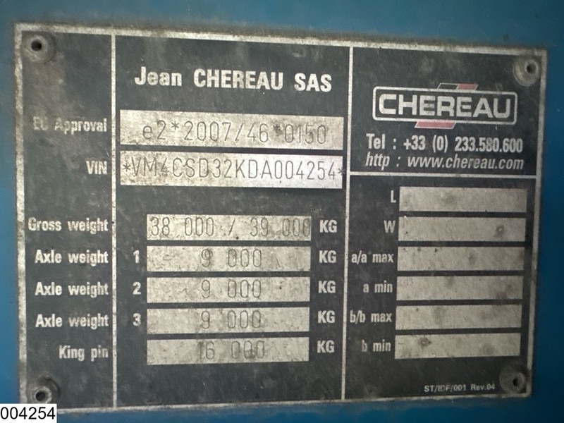Chereau Koel vries Carrier Vector 1950 Mt - סמיטריילר עם קירור: תמונה 4 Chereau Koel vries Carrier Vector 1950 Mt - סמיטריילר עם קירור: תמונה 4