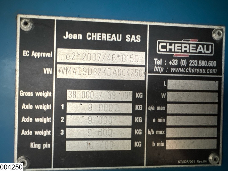 Chereau Koel vries - סמיטריילר עם קירור: תמונה 4 Chereau Koel vries - סמיטריילר עם קירור: תמונה 4