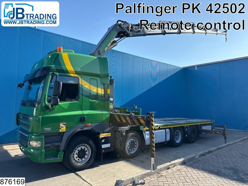 DAF CF 410 8x2, EURO 5, Palfinger, Steerling, Remote,Retarder - משאית צד נופל/ שטוחה, משאית מנוף: תמונה 1 DAF CF 410 8x2, EURO 5, Palfinger, Steerling, Remote,Retarder - משאית צד נופל/ שטוחה, משאית מנוף: תמונה 1