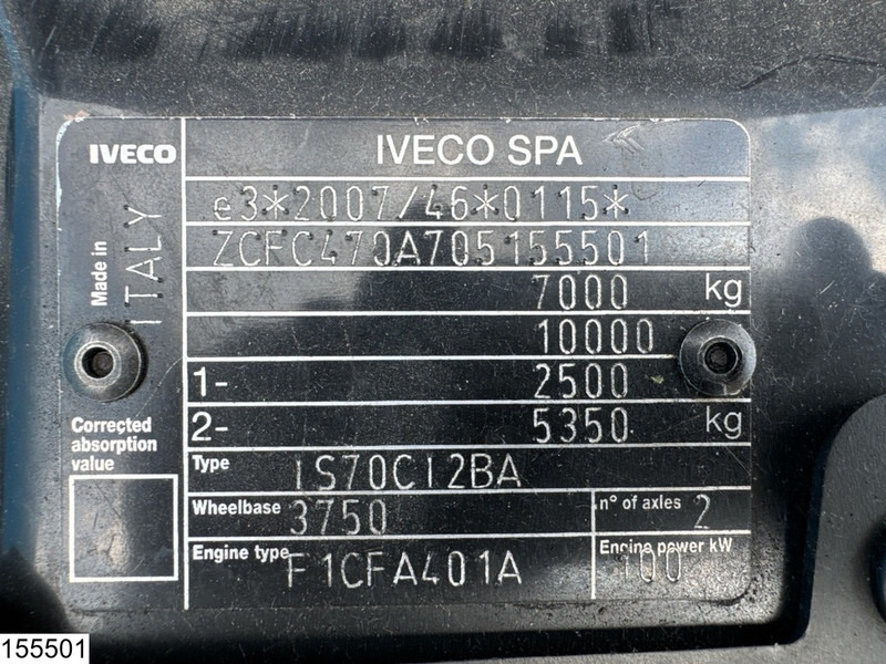 Iveco 70C14 EURO 6, Dhollandia, Engine problem - משאית תיבה: תמונה 5 Iveco 70C14 EURO 6, Dhollandia, Engine problem - משאית תיבה: תמונה 5
