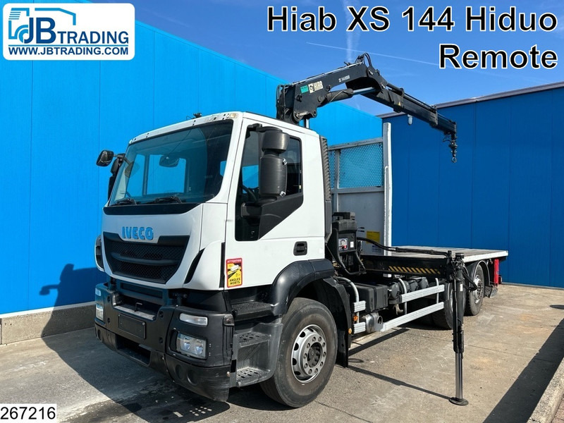 Iveco Stralis 310 6x2, EURO 5 EEV, HIAB, Remote, Steerling axle - משאית צד נופל/ שטוחה, משאית מנוף: תמונה 1 Iveco Stralis 310 6x2, EURO 5 EEV, HIAB, Remote, Steerling axle - משאית צד נופל/ שטוחה, משאית מנוף: תמונה 1