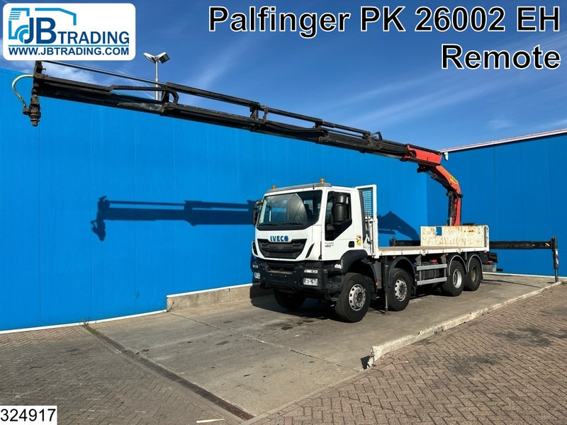 Iveco Trakker 8x4, EURO 6, Palfinger, Remote - משאית צד נופל/ שטוחה, משאית מנוף: תמונה 1 Iveco Trakker 8x4, EURO 6, Palfinger, Remote - משאית צד נופל/ שטוחה, משאית מנוף: תמונה 1