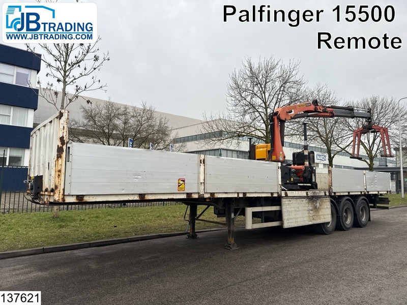Lecitrailer open laadbak Palfinger PK15500, Remote - סמיטריילר צד נופל/ שטוח: תמונה 1 Lecitrailer open laadbak Palfinger PK15500, Remote - סמיטריילר צד נופל/ שטוח: תמונה 1