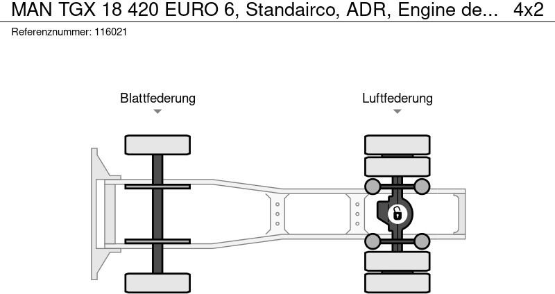יחידת טרקטור MAN TGX 18 420 EURO 6, Standairco, ADR, Engine defect: תמונה 13 יחידת טרקטור MAN TGX 18 420 EURO 6, Standairco, ADR, Engine defect: תמונה 13