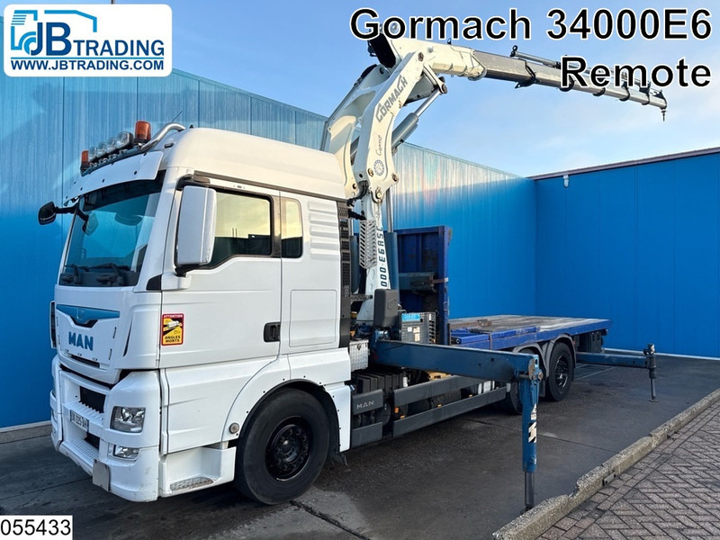 MAN TGX 26 440 6x2. EURO 6, Gormach, Remote, Retarder - משאית צד נופל/ שטוחה, משאית מנוף: תמונה 1 MAN TGX 26 440 6x2. EURO 6, Gormach, Remote, Retarder - משאית צד נופל/ שטוחה, משאית מנוף: תמונה 1