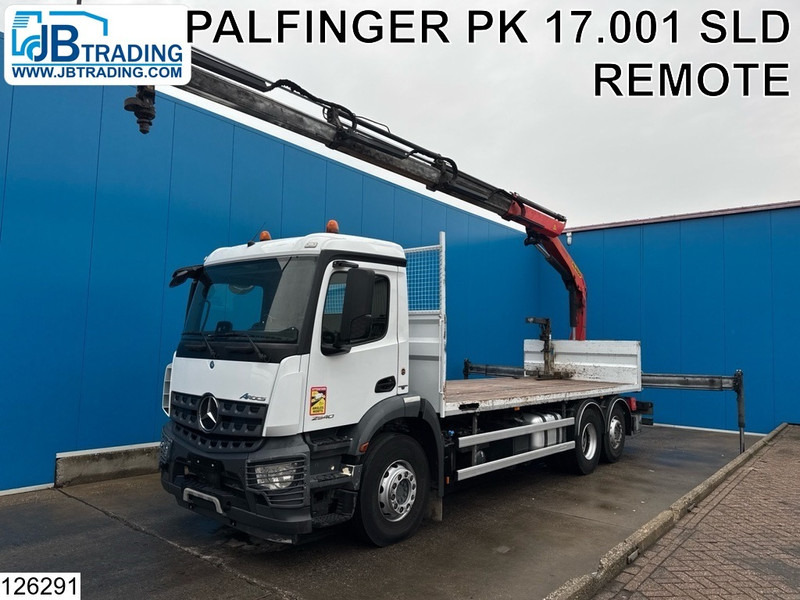 Mercedes-Benz Arocs 2540 6x2, EURO 6, Palfinger, Remote - משאית צד נופל/ שטוחה, משאית מנוף: תמונה 1 Mercedes-Benz Arocs 2540 6x2, EURO 6, Palfinger, Remote - משאית צד נופל/ שטוחה, משאית מנוף: תמונה 1