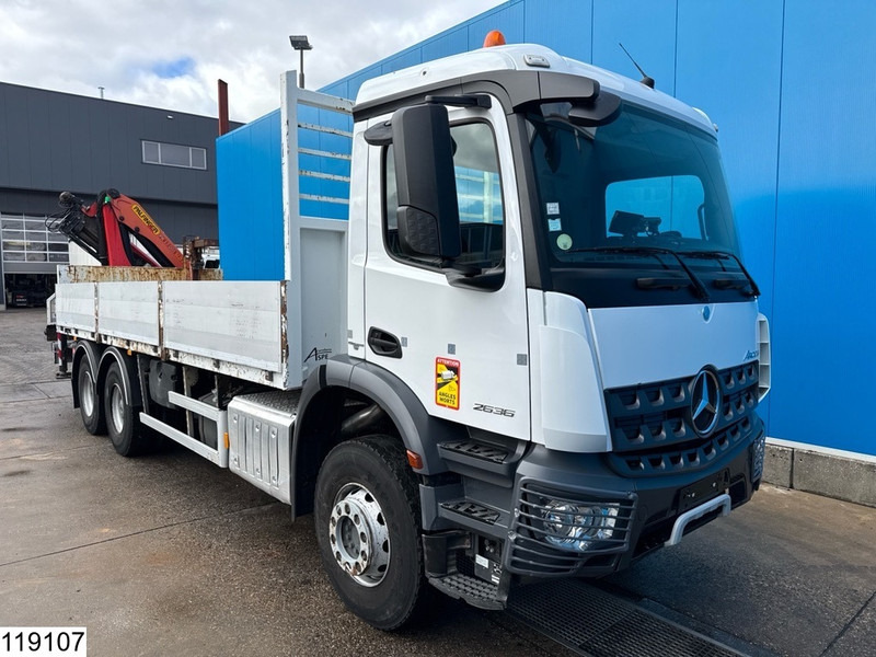 Mercedes-Benz Arocs 2636 6x4, EURO 6, Palfinger, Leaf suspension - משאית צד נופל/ שטוחה, משאית מנוף: תמונה 3 Mercedes-Benz Arocs 2636 6x4, EURO 6, Palfinger, Leaf suspension - משאית צד נופל/ שטוחה, משאית מנוף: תמונה 3