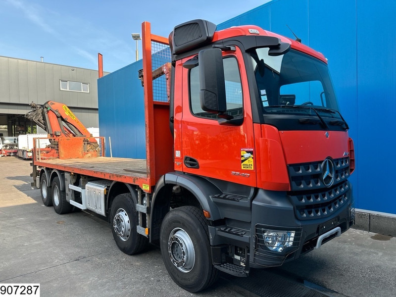 Mercedes-Benz Arocs 3240 8X4, EURO 6, Steel suspension, Palfinger - משאית צד נופל/ שטוחה, משאית מנוף: תמונה 3 Mercedes-Benz Arocs 3240 8X4, EURO 6, Steel suspension, Palfinger - משאית צד נופל/ שטוחה, משאית מנוף: תמונה 3