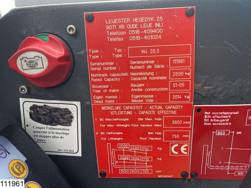 Moffett M4 20.3 3x3, H 3,90 mtr, 2000 KG - מלגזה מותקנת על משאית: תמונה 3 Moffett M4 20.3 3x3, H 3,90 mtr, 2000 KG - מלגזה מותקנת על משאית: תמונה 3