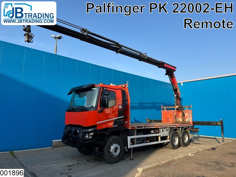 Renault C 430 6x4, EURO 6, Retarder, Palfinger,Remote - משאית צד נופל/ שטוחה, משאית מנוף: תמונה 1 Renault C 430 6x4, EURO 6, Retarder, Palfinger,Remote - משאית צד נופל/ שטוחה, משאית מנוף: תמונה 1