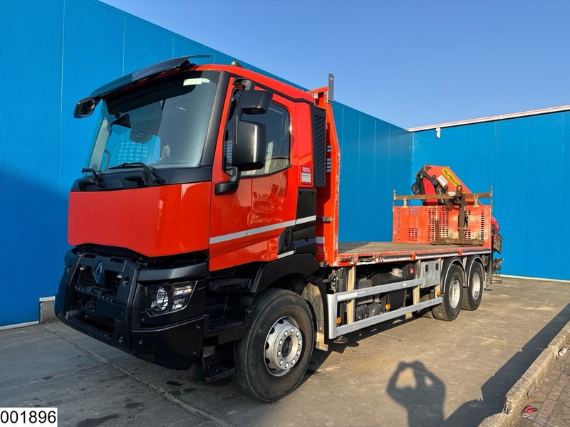Renault C 430 6x4, EURO 6, Retarder, Palfinger,Remote - משאית צד נופל/ שטוחה, משאית מנוף: תמונה 4 Renault C 430 6x4, EURO 6, Retarder, Palfinger,Remote - משאית צד נופל/ שטוחה, משאית מנוף: תמונה 4