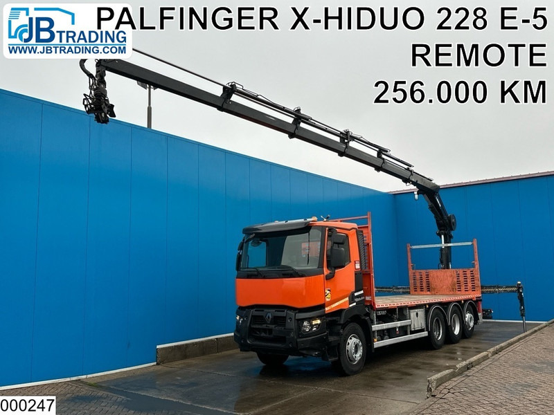 Renault C 430 8X4, EURO 6, HIAB, X-HIDUO 228 E-5 - משאית צד נופל/ שטוחה, משאית מנוף: תמונה 1 Renault C 430 8X4, EURO 6, HIAB, X-HIDUO 228 E-5 - משאית צד נופל/ שטוחה, משאית מנוף: תמונה 1