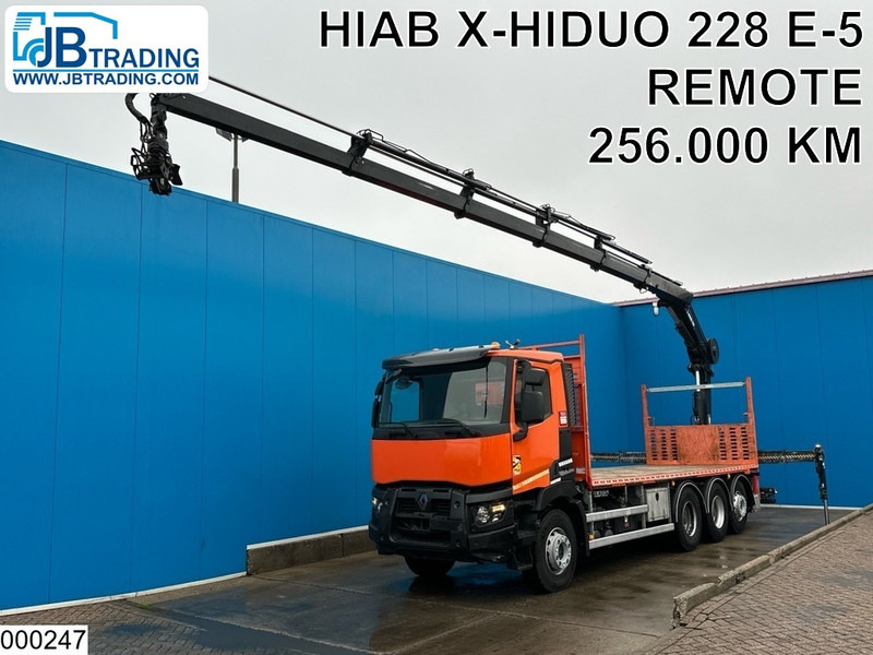 Renault C 430 8X4, EURO 6, HIAB, X-HIDUO 228 E-5 - משאית צד נופל/ שטוחה, משאית מנוף: תמונה 1 Renault C 430 8X4, EURO 6, HIAB, X-HIDUO 228 E-5 - משאית צד נופל/ שטוחה, משאית מנוף: תמונה 1