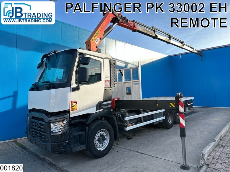 Renault C 460 6x2, EURO 6, Palfinger, Retarder - משאית צד נופל/ שטוחה, משאית מנוף: תמונה 1 Renault C 460 6x2, EURO 6, Palfinger, Retarder - משאית צד נופל/ שטוחה, משאית מנוף: תמונה 1