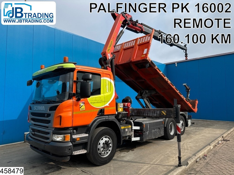 Scania P 340 6x2, CNG, Retarder, Palfinger, Remote - מזהיר, משאית מנוף: תמונה 1 Scania P 340 6x2, CNG, Retarder, Palfinger, Remote - מזהיר, משאית מנוף: תמונה 1