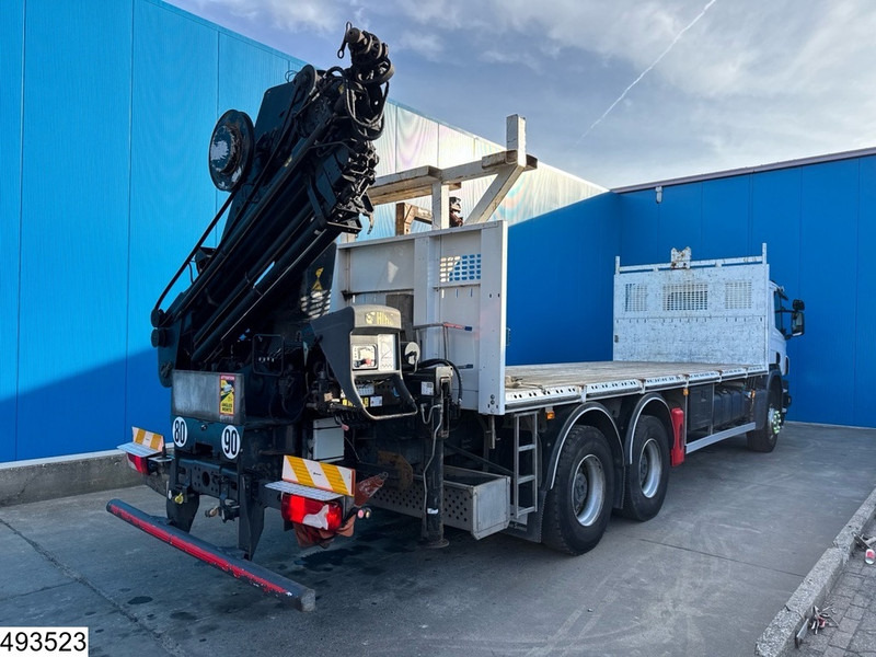 משאית צד נופל/ שטוחה, משאית מנוף Scania P 410 6x4, EURO 6, Hiab, Remote, Retarder: תמונה 12