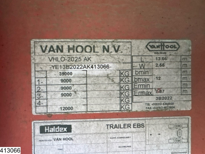 Van Hool open laadbak Twistlock - סמיטריילר צד נופל/ שטוח: תמונה 4 Van Hool open laadbak Twistlock - סמיטריילר צד נופל/ שטוח: תמונה 4