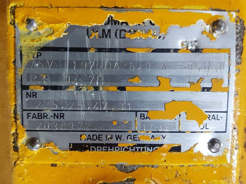 Ahlmann AZ9-Hydromatik A6VM107DA/60W-Drive motor/Fahrmotor - חלקי הידרוליקה עבור מכונת בנייה: תמונה 5 Ahlmann AZ9-Hydromatik A6VM107DA/60W-Drive motor/Fahrmotor - חלקי הידרוליקה עבור מכונת בנייה: תמונה 5