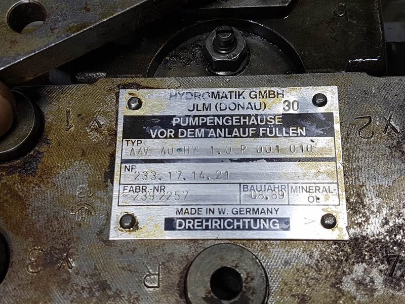 Hydromatik A4V40HW1.0R001010 - Drive pump/Fahrpumpe/Rijpomp - חלקי הידרוליקה: תמונה 3 Hydromatik A4V40HW1.0R001010 - Drive pump/Fahrpumpe/Rijpomp - חלקי הידרוליקה: תמונה 3
