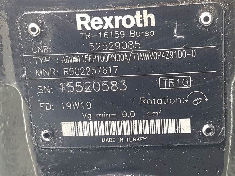 Manitou MLT630/730-52529085-A6VM115EP100PN00A-Drive motor - חלקי הידרוליקה עבור מכונת בנייה: תמונה 4 Manitou MLT630/730-52529085-A6VM115EP100PN00A-Drive motor - חלקי הידרוליקה עבור מכונת בנייה: תמונה 4