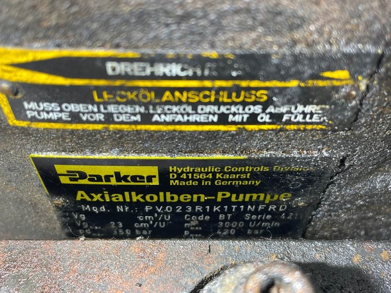 Parker PV023R1K1T1NFRD - Load sensing pump - חלקי הידרוליקה עבור מכונת בנייה: תמונה 4 Parker PV023R1K1T1NFRD - Load sensing pump - חלקי הידרוליקה עבור מכונת בנייה: תמונה 4