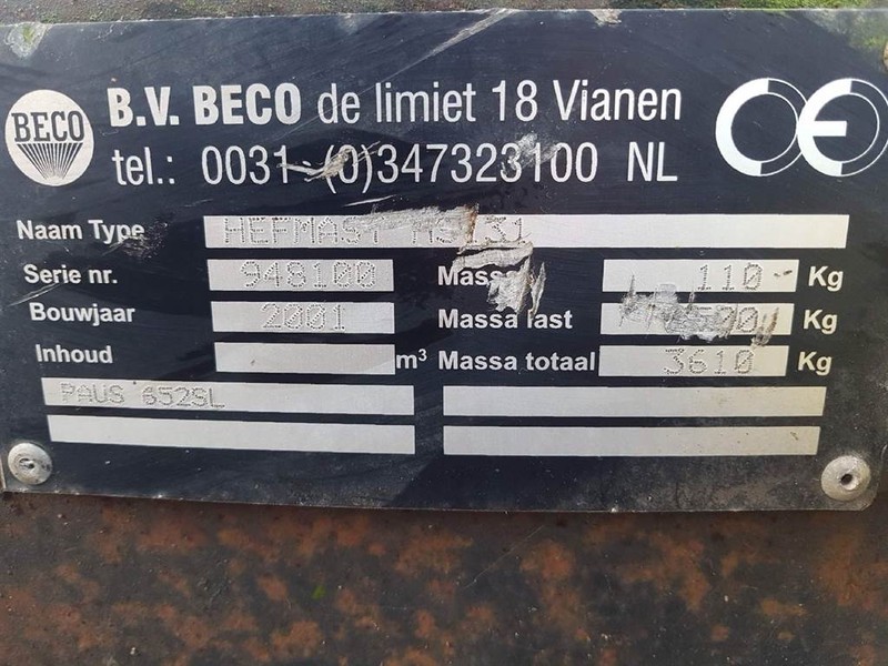צרופה Paus SL652-Beco MS131-Handling arm/Jib: תמונה 7