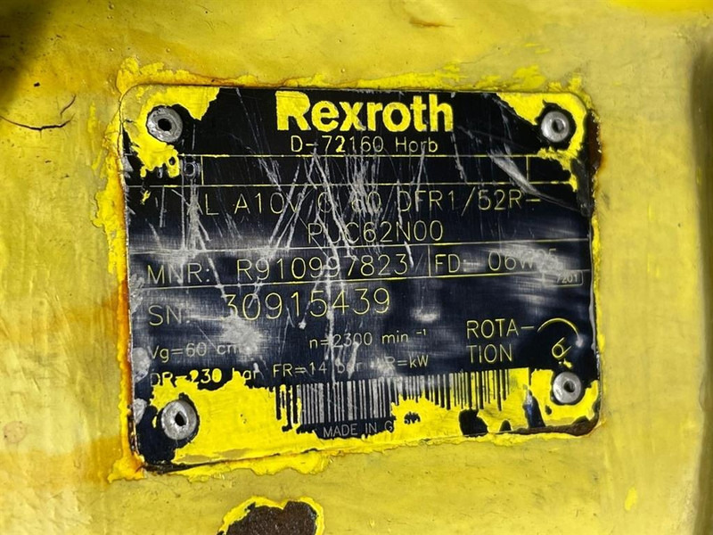 Rexroth A10VO60DFR1/52R-Load sensing pump - חלקי הידרוליקה עבור מכונת בנייה: תמונה 4 Rexroth A10VO60DFR1/52R-Load sensing pump - חלקי הידרוליקה עבור מכונת בנייה: תמונה 4