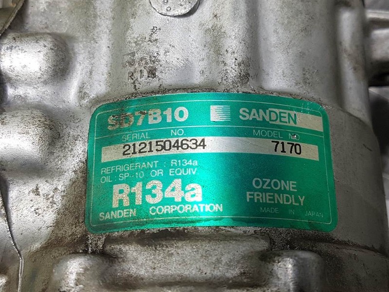 SANDEN SD7B10-7170-Compressor/Kompressor/Aircopomp - מדחס מזגן עבור מכונת בנייה: תמונה 4 SANDEN SD7B10-7170-Compressor/Kompressor/Aircopomp - מדחס מזגן עבור מכונת בנייה: תמונה 4