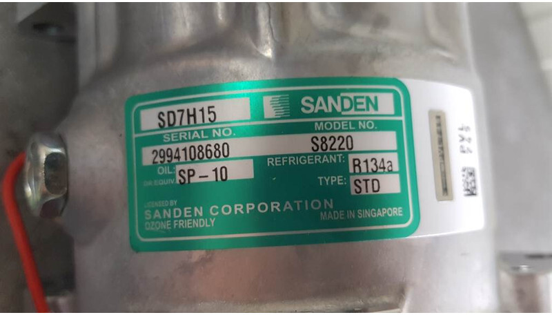 SANDEN SD7H15-S8220-Compressor/Kompressor/Aircopom - מדחס מזגן עבור מכונת בנייה: תמונה 3 SANDEN SD7H15-S8220-Compressor/Kompressor/Aircopom - מדחס מזגן עבור מכונת בנייה: תמונה 3